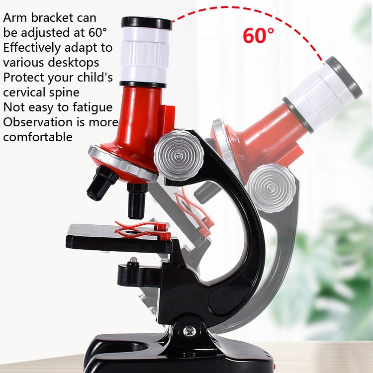 HD 1200 Times Microscope Toys Primary School Biological Science Experiment Equipment Children Educational Toys(Red) - Consumer Electronics by buy2fix | Online Shopping UK | buy2fix