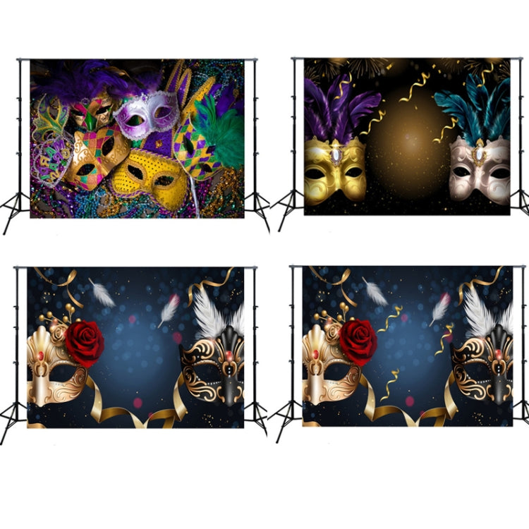 2.1m x 1.5m Masquerade Mask Party Scene Layout Photo Photography Background Cloth(W032) - Camera Accessories by buy2fix | Online Shopping UK | buy2fix