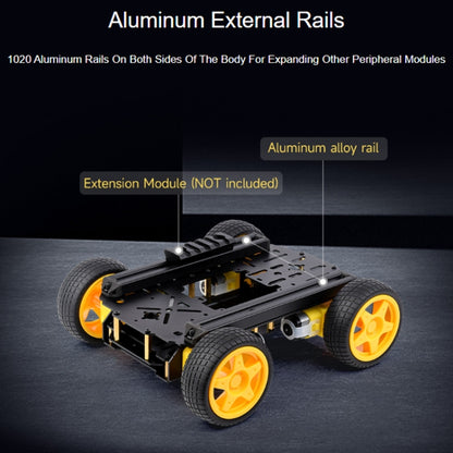 Waveshare Smart Mobile Robot Chassis Kit, Chassis:Normal(Normal Wheels) - Robotics Accessories by Waveshare | Online Shopping UK | buy2fix