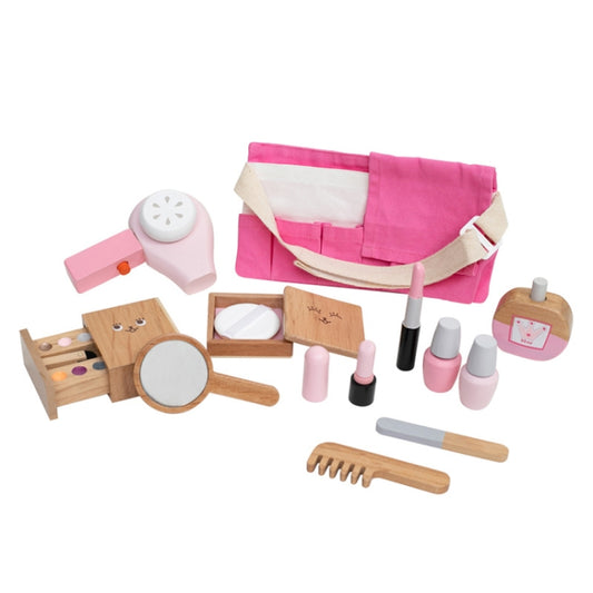 Children Pretend Play Toys Set Simulation Wooden Kids Gift(Cosmetic Bag) - Pretend Play Toys by buy2fix | Online Shopping UK | buy2fix