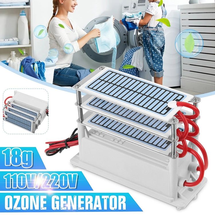 AC 110V AZ-18G-C 18G Integrated Ozone Generator Long-Life Coating Moisture-Proof Ceramic 3-Sheets Air Purifier Sterilizing Active Oxygen Purifier - Home & Garden by buy2fix | Online Shopping UK | buy2fix