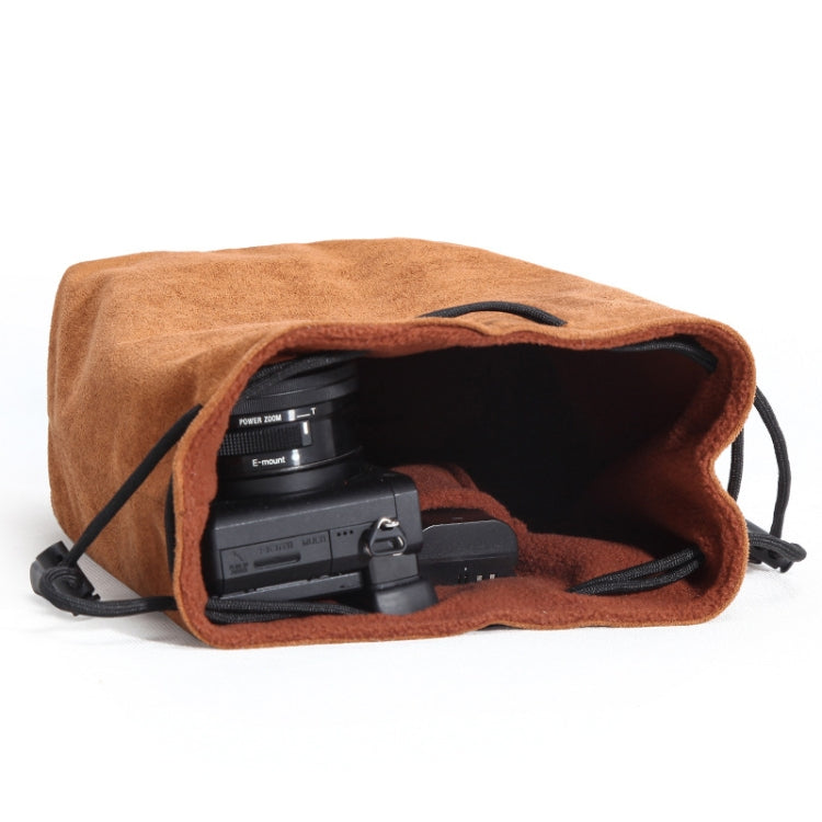 S.C.COTTON Liner Shockproof Digital Protection Portable SLR Lens Bag Micro Single Camera Bag Square Gray S - Camera Accessories by S.C.COTTON | Online Shopping UK | buy2fix