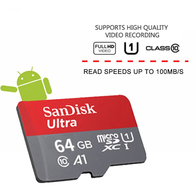 SanDisk A1 Monitoring Recorder SD Card High Speed Mobile Phone TF Card Memory Card, Capacity: 512GB-100M/S - Micro SD Card by SanDisk | Online Shopping UK | buy2fix