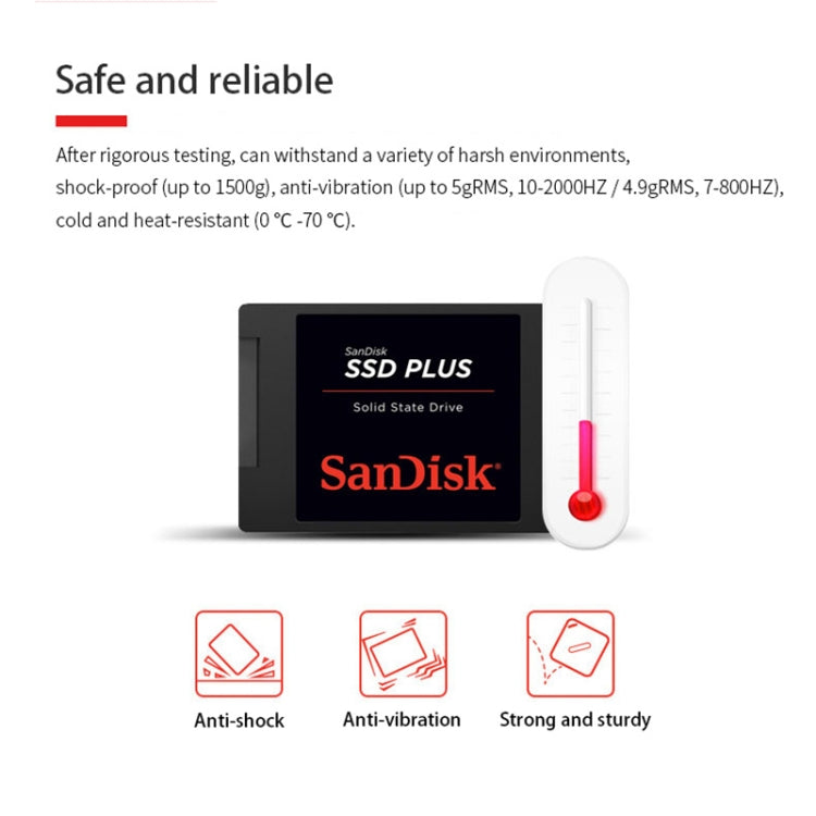 SanDisk SDSSDA 2.5 inch Notebook SATA3 Desktop Computer Solid State Drive, Capacity: 240GB - External Solid State Drives by SanDisk | Online Shopping UK | buy2fix