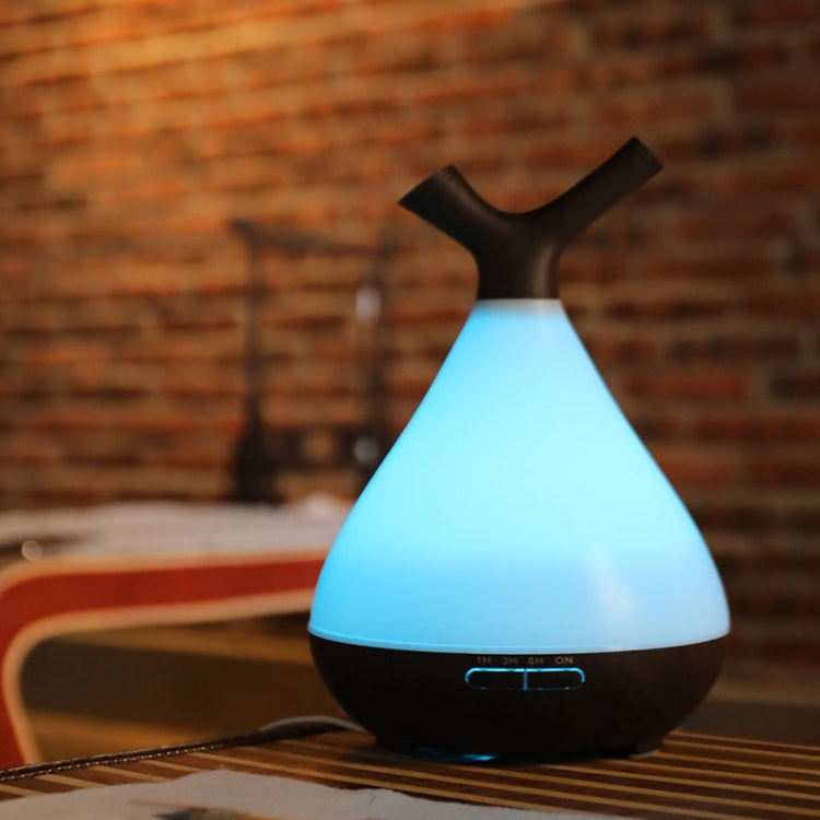 YCTA-008 Household Mute Small Wood Grain Colorful Light Aroma Diffuser Night Tree Air Humidifier, Product specifications: US Plug(Deep Wood Grain) - Home & Garden by buy2fix | Online Shopping UK | buy2fix