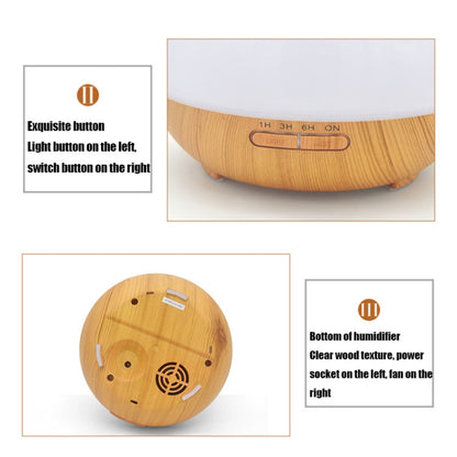 YCTA-008 Household Mute Small Wood Grain Colorful Light Aroma Diffuser Night Tree Air Humidifier, Product specifications: AU Plug(Deep Wood Grain) - Home & Garden by buy2fix | Online Shopping UK | buy2fix