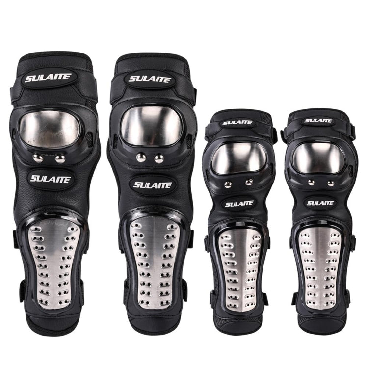 SULAITE GT341 Motorcycle Stainless Steel Knee Pads Elbow Pads Off-Road Cycling Racing Anti-Fall Sports Protective Gear - Protective Gear by SULAITE | Online Shopping UK | buy2fix