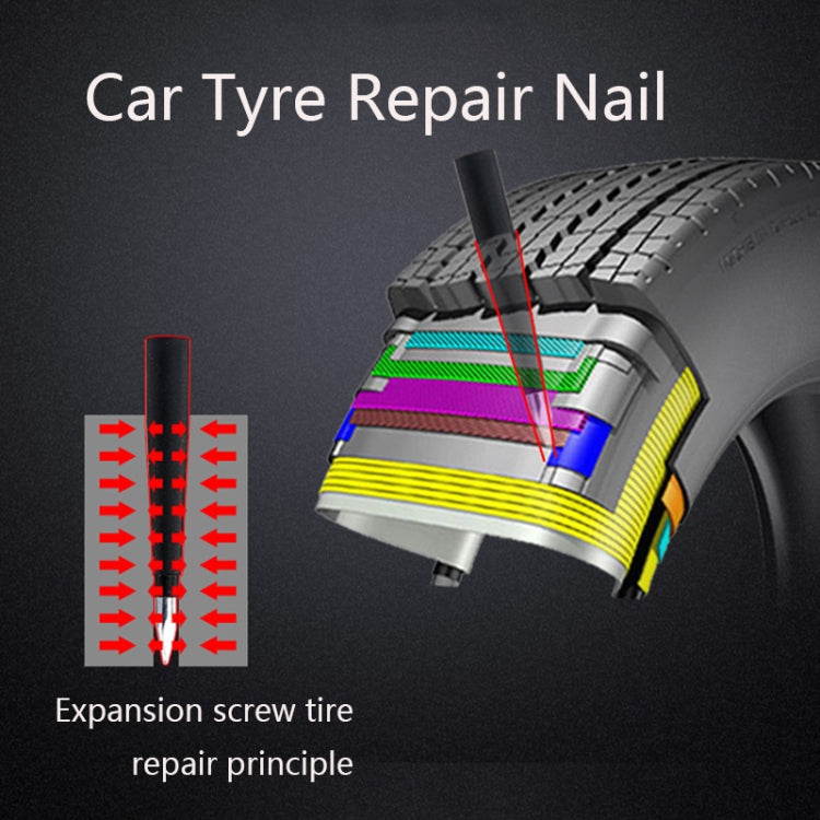 Q412 Car Tyre Repair Nail Emergency Tire Repair Kit - In Car by buy2fix | Online Shopping UK | buy2fix