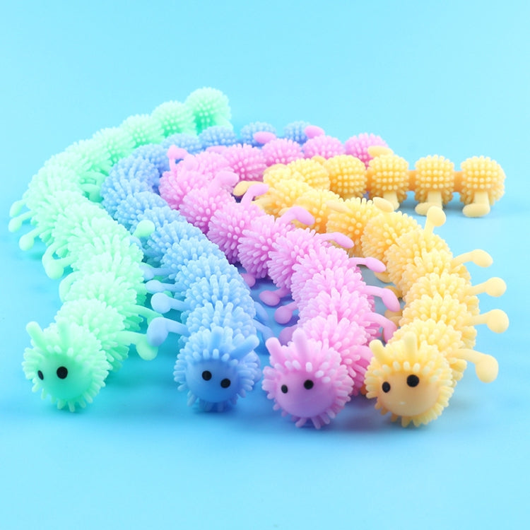 12 PCS Children Soft Rubber 16-Section Caterpillar Stretch Decompression Toy(Green) - Squeeze Toys by buy2fix | Online Shopping UK | buy2fix