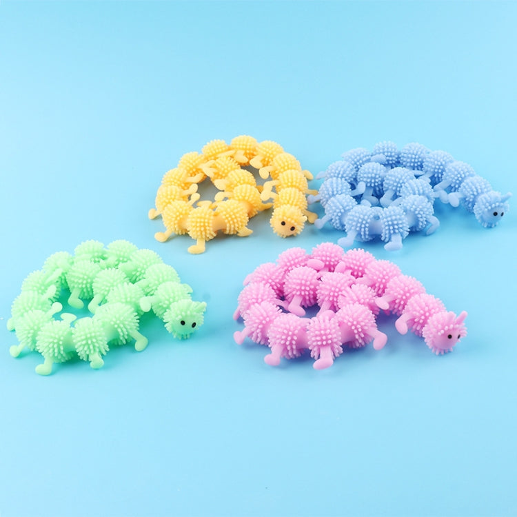 12 PCS Children Soft Rubber 16-Section Caterpillar Stretch Decompression Toy(Green) - Squeeze Toys by buy2fix | Online Shopping UK | buy2fix