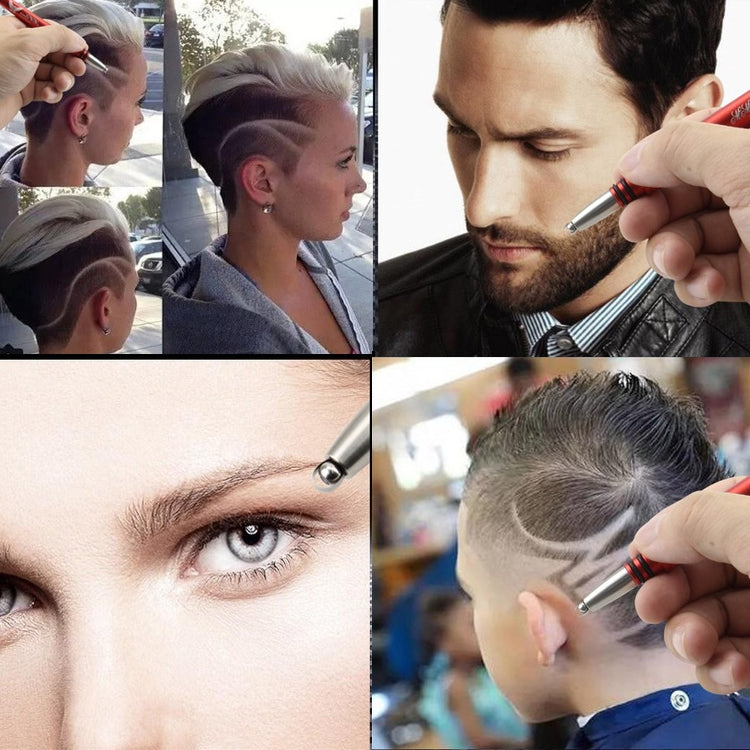 MM VWAN Magic Hairdressing Eyebrow Trimming Engraving Pen Scoring Stainless Steel Razor(Golden) - Hair Trimmer by MM VWAN | Online Shopping UK | buy2fix