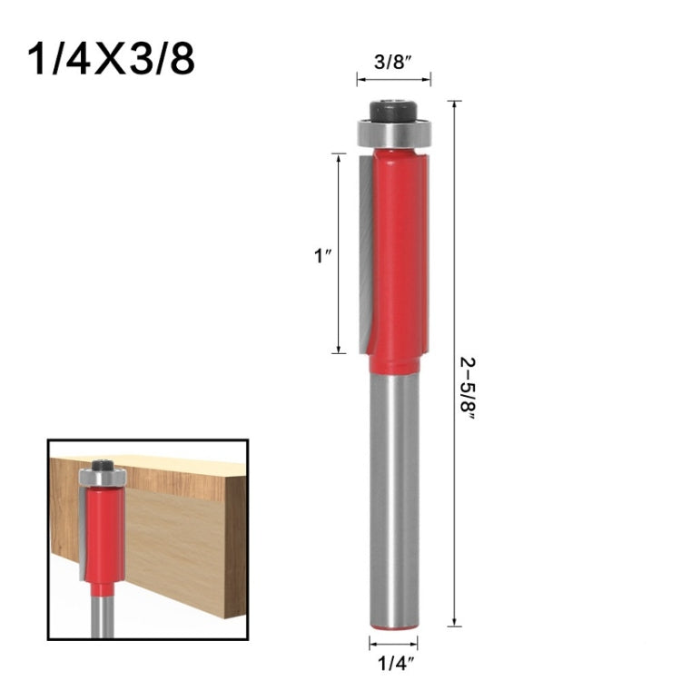 3 PCS Woodworking Engraving Milling Cutter Trimming Machine Alloy Cutter Head, Model: 1/4x3/8mm - Others by buy2fix | Online Shopping UK | buy2fix