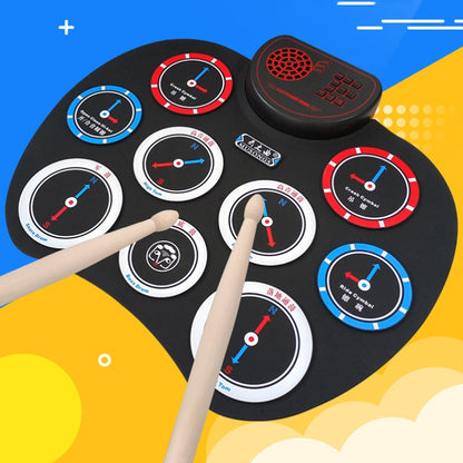 Hand Roll Electronical Drum Desktop Charging Audio Speaker DTX Game Folding Strike Board(WG820 Time And Space Type) - Percussion Instruments by buy2fix | Online Shopping UK | buy2fix