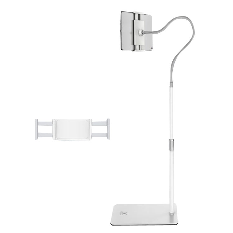 SSKY L6 Bedside Sofa Live Landing Phone Tablet Computer Bracket, Style: Base Heavy Telescopic Version (White) - Lazy Bracket by SSKY | Online Shopping UK | buy2fix