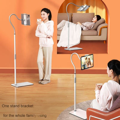 SSKY L6 Bedside Sofa Live Landing Phone Tablet Computer Bracket, Style: Base Heavy Telescopic Version (White) - Lazy Bracket by SSKY | Online Shopping UK | buy2fix