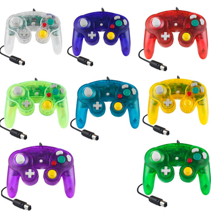 5 PCS Single Point Vibrating Controller Wired Game Controller For Nintendo NGC(Water Green) - Gamepads by buy2fix | Online Shopping UK | buy2fix