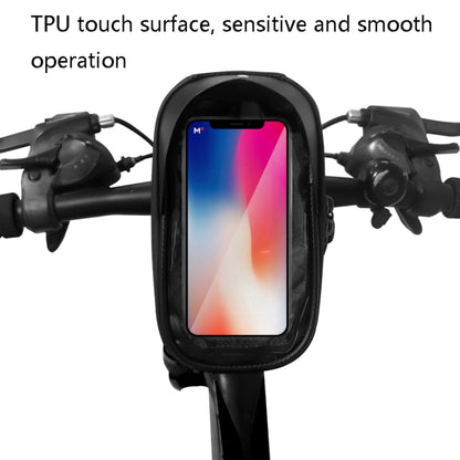 B22 Bicycle EVA Hard Shell Handlebar Bag Touch Screen Waterproof Mobile Phone Bag(Black) - Bicycle Bags by buy2fix | Online Shopping UK | buy2fix