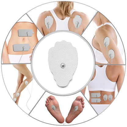 24-Mode Digital Electronic Pulse Massager Intelligent Whole Body Physical Therapy Meridian Massager, Specification: UK Plug( Silver) - Massage & Relaxation by buy2fix | Online Shopping UK | buy2fix