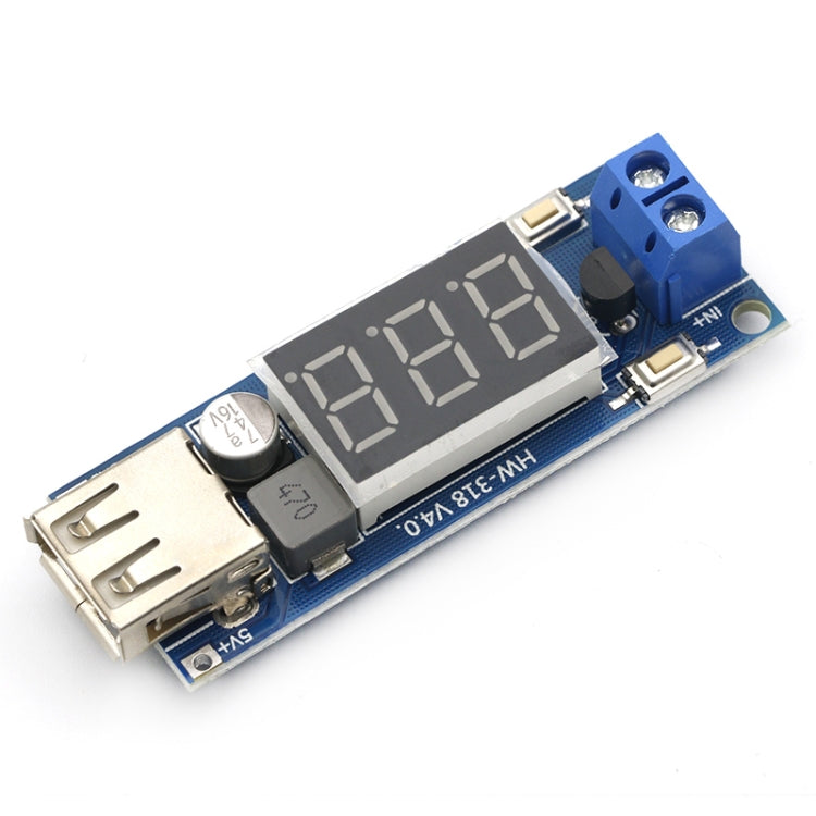 HW-318 12V To 5V Buck Module DC-DC 3A DC Power Module LED Battery Car Voltmeter - Other Accessories by buy2fix | Online Shopping UK | buy2fix