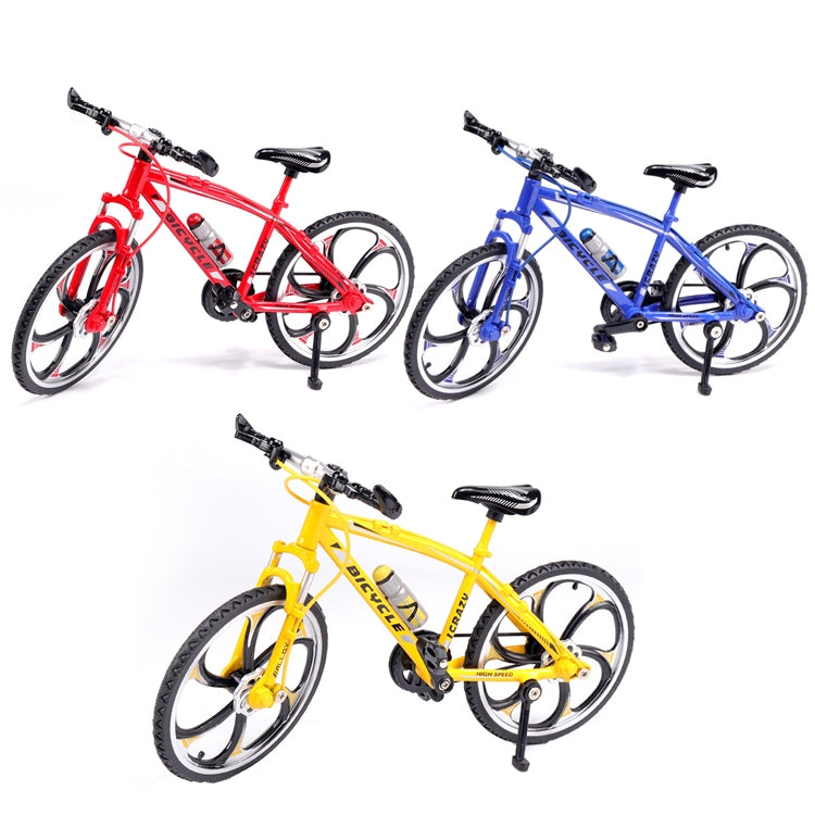 1:8 Scale Simulation Alloy Bicycle Model Mini Bicycle Toy Decoration(Mountain Bike-Yellow) - Model Toys by buy2fix | Online Shopping UK | buy2fix