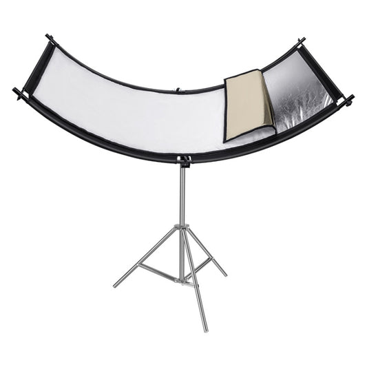 FOMITO U-Shaped Curved  Photo Studio Reflector Board 4 In 1 Gold Silver White Black Reflective Board - Camera Accessories by buy2fix | Online Shopping UK | buy2fix