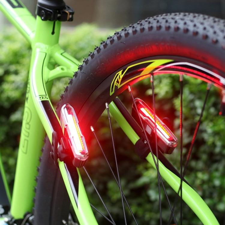 Bicycle Light USB Charging LED Warning Light Night Riding COB Tail Light, Specification: 7505A Single Red Light - Taillights by buy2fix | Online Shopping UK | buy2fix