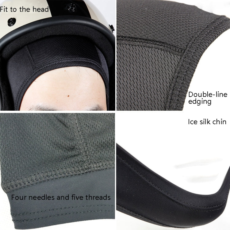 MTTT1040 Motorcycle Helmet Interior Cap Breathable Quick Dry Sunscreen Sweat-Absorbent Sports Head Cover, Size: XL(Black) - In Car by buy2fix | Online Shopping UK | buy2fix