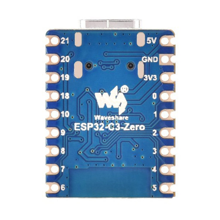 Waveshare 2.4GHz ESP32-C3 Mini Development Board, Based ESP32-C3FN4 Single-core Processor without Header - Boards & Shields by Waveshare | Online Shopping UK | buy2fix