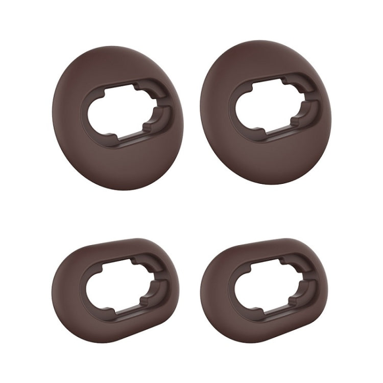 2 Sets Bluetooth Earphone Silicone Earplug Caps For Samsung Galaxy Buds Live(Brown-2 Pairs) - Apple Accessories by buy2fix | Online Shopping UK | buy2fix