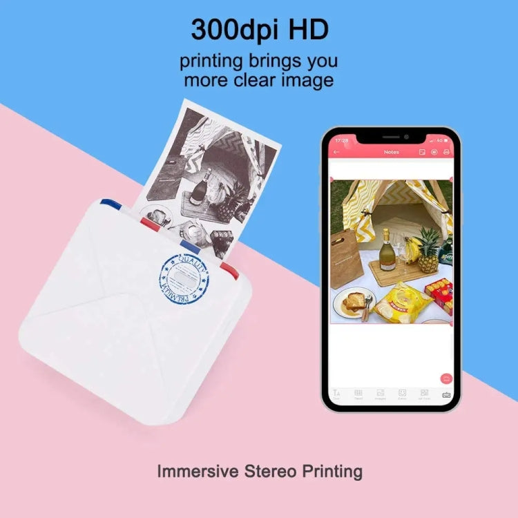 Phomemo M02S Pocket Small Bluetooth Handheld Portable Thermistar Tags Error Printer(White) - Printer by Phomemo | Online Shopping UK | buy2fix