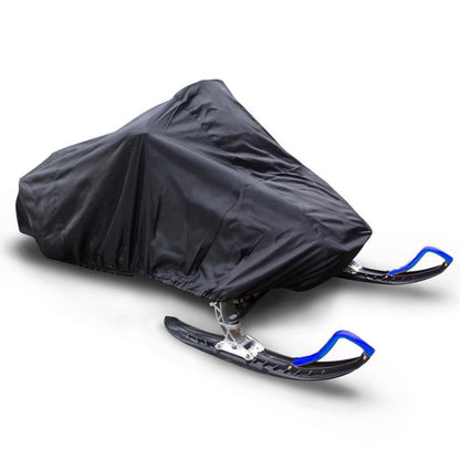 Outdoor Snowmobile Waterproof And Dustproof Cover UV Protection Winter Motorcycle Cover, Size: 292x130x121cm(Black) - In Car by buy2fix | Online Shopping UK | buy2fix