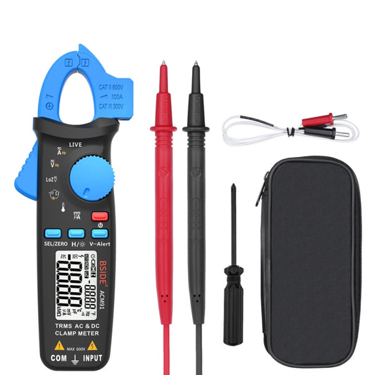 BSIDE ACM91 Digital Clamp Meter AC/DC Current 1mA True RMS Auto Range  Capacitor Tester Multimeter(Blue) - Consumer Electronics by BSIDE | Online Shopping UK | buy2fix