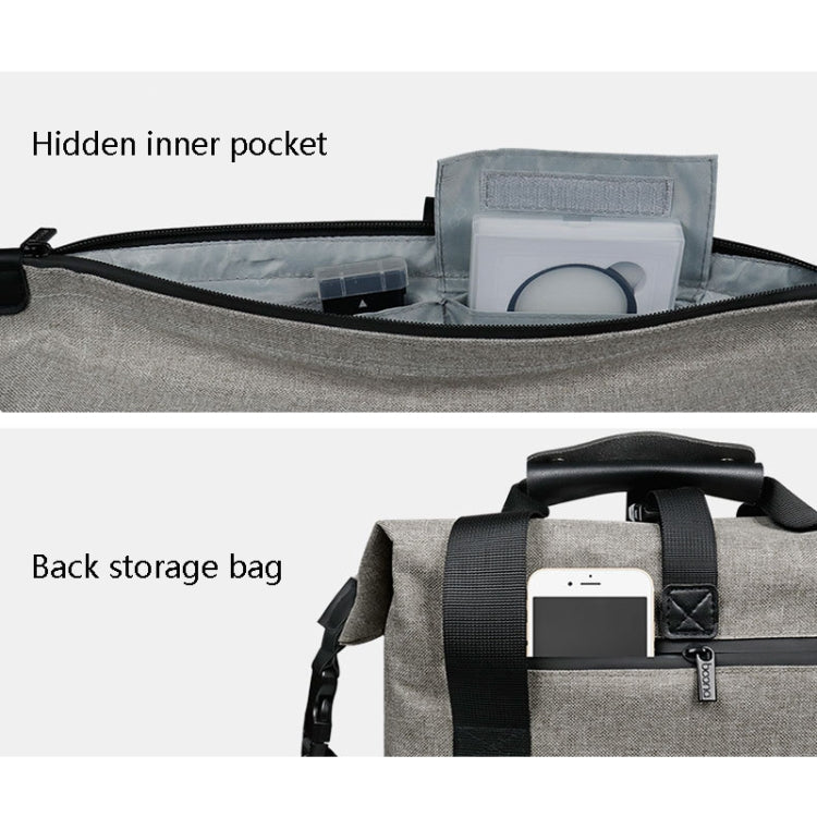 Baona BN-H014 SLR Camera Shoulder Bag Digital Storage Protective Waterproof Bag(Gray) - Camera Accessories by Baona | Online Shopping UK | buy2fix