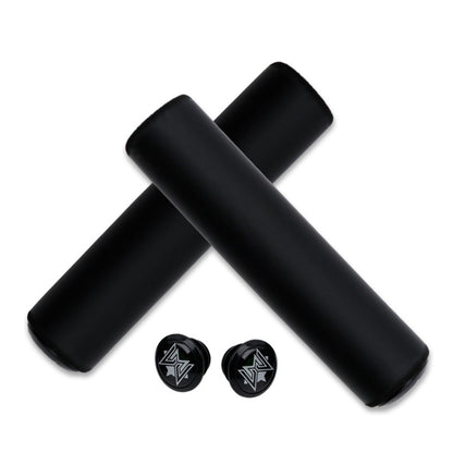 MEROCA Mountain Bike Grip Cover Shock Absorbic Silicone Handlebar Sponge Cover(Black) - Outdoor & Sports by buy2fix | Online Shopping UK | buy2fix