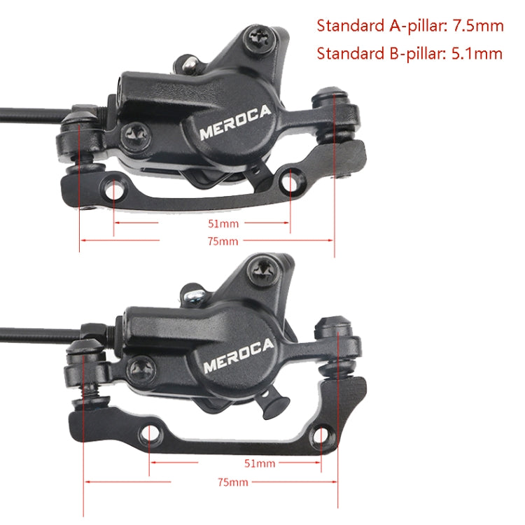 Meroca M800 Bicycle Brake Mountain Bike Universal Bilateral Brake Oil Pressure Disc Brake, Style: 1 Pair Oil Brakes - Outdoor & Sports by Meroca | Online Shopping UK | buy2fix