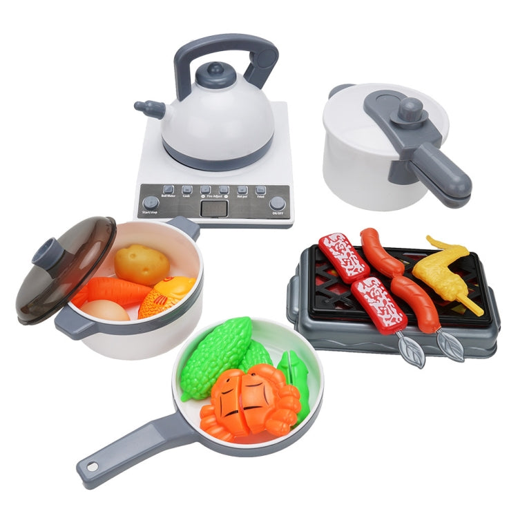 MoFun 5715 52 in 1 Children Pretend Play Kitchen Home Appliances Toys Simulation Cooker Kitchenware Food Set(White) - Pretend Play Toys by MoFun | Online Shopping UK | buy2fix