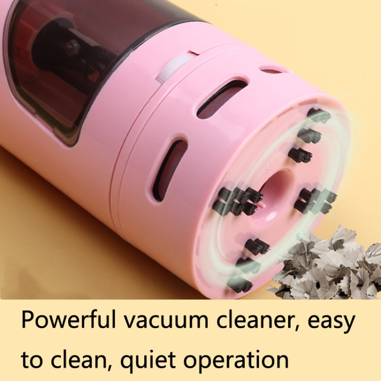 XCQ-01 Multifunctional Desktop Vacuum Cleaner with Pencil Sharpener Function(Pink) - Mini Vacuum Cleaner by buy2fix | Online Shopping UK | buy2fix