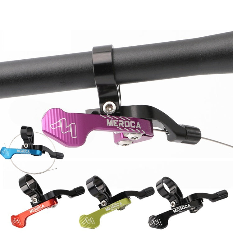MEROCA Bicycle Telescoping Pipeline Controller Lifting Sitting Pipeline Control Switch(Black Purple) - Outdoor & Sports by buy2fix | Online Shopping UK | buy2fix