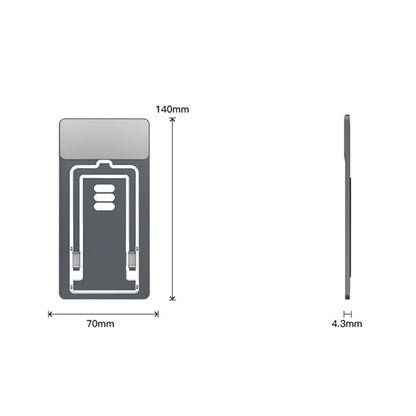 HZ10 Slim Portable Desktop Live Stand Multifunctional Folding Mobile Phone Holder(Silver) - Desktop Holder by buy2fix | Online Shopping UK | buy2fix