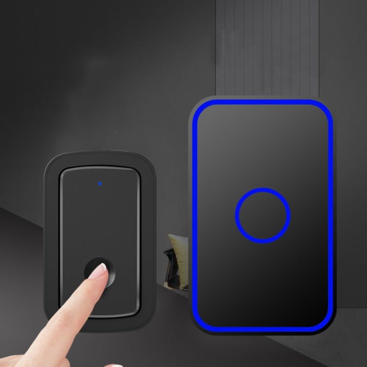 CACAZI A19 1 For 4 Wireless Music Doorbell without Battery, Plug:US Plug(Black) - Security by CACAZI | Online Shopping UK | buy2fix