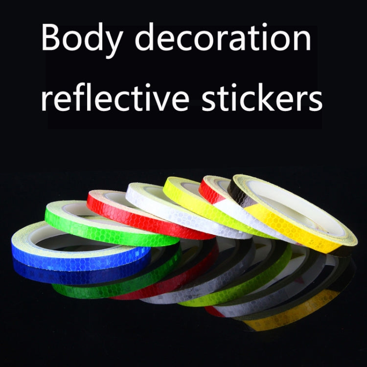 5 Rolls Bicycle Mountain Bike Motorcycle Sticker Car Contour Reflective Sticker Night Riding Reflective Sticker, Size: 2 x 800cm(Black Orange) - Decorative Accessories by buy2fix | Online Shopping UK | buy2fix