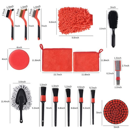 19 in 1  Car Wash Cleaning Brush Electric Drill Brush Head Cleaning Brush Tire Cleaning Brush - In Car by buy2fix | Online Shopping UK | buy2fix