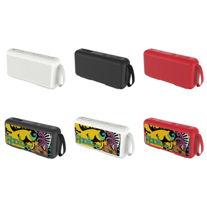 DoRealMe F0 TWS Mini Graffiti Bluetooth Speaker Support FM / TF Card(White) - Mini Speaker by buy2fix | Online Shopping UK | buy2fix