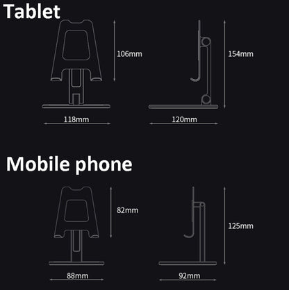 Boneruy P10 Aluminum Alloy Mobile Phone Tablet PC Stand,Style: Tablet Silver - Desktop Holder by BONERUY | Online Shopping UK | buy2fix