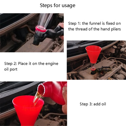 Car Plus Oil Funnel Tool Oil Filling Machine, Specification: B Version - In Car by buy2fix | Online Shopping UK | buy2fix