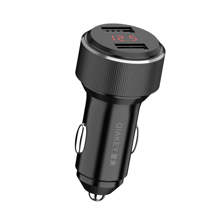 QIAKEY TM313 Dual Port Fast Charge Car Charger - In Car by QIAKEY | Online Shopping UK | buy2fix