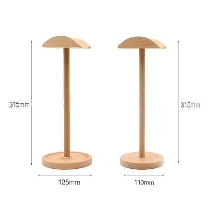 AM-EJZJ001 Desktop Solid Wood Headset Display Stand, Style: D - Apple Accessories by buy2fix | Online Shopping UK | buy2fix