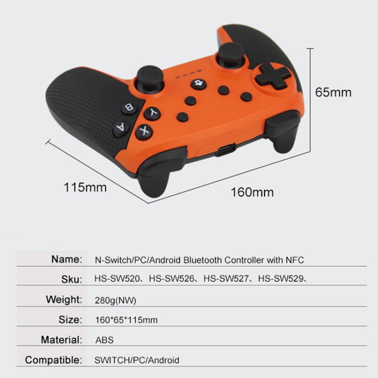 HS-SW520 3 In 1 Gamepad For Switch / PC / Android(Orange) - Gamepads by buy2fix | Online Shopping UK | buy2fix