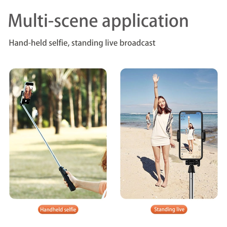 CYKE Folding Telescopic Mobile Phone Broadcast Stand Tripod, Specification: A31E-1.6m (With Light) - Stand by CYKE | Online Shopping UK | buy2fix