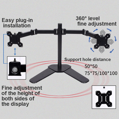 Desktop Lifting Monitor Stand Bracket Dual Screen Desk Base - Consumer Electronics by buy2fix | Online Shopping UK | buy2fix